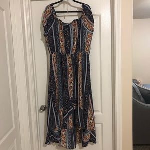 Floral Off the shoulder Maxi